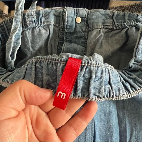 UJ small denim chambray jumper romper blue - Picture 3 of 3